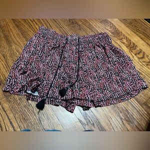 Loft patterned silk shorts size XS